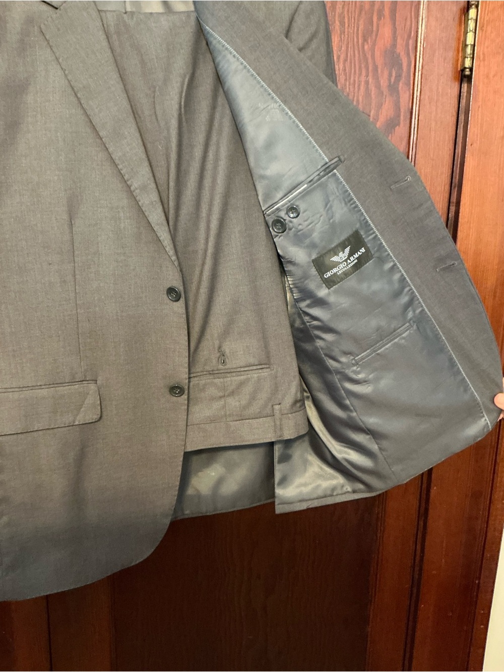 Giorgio Armani Men's Charcoal Gray Suit